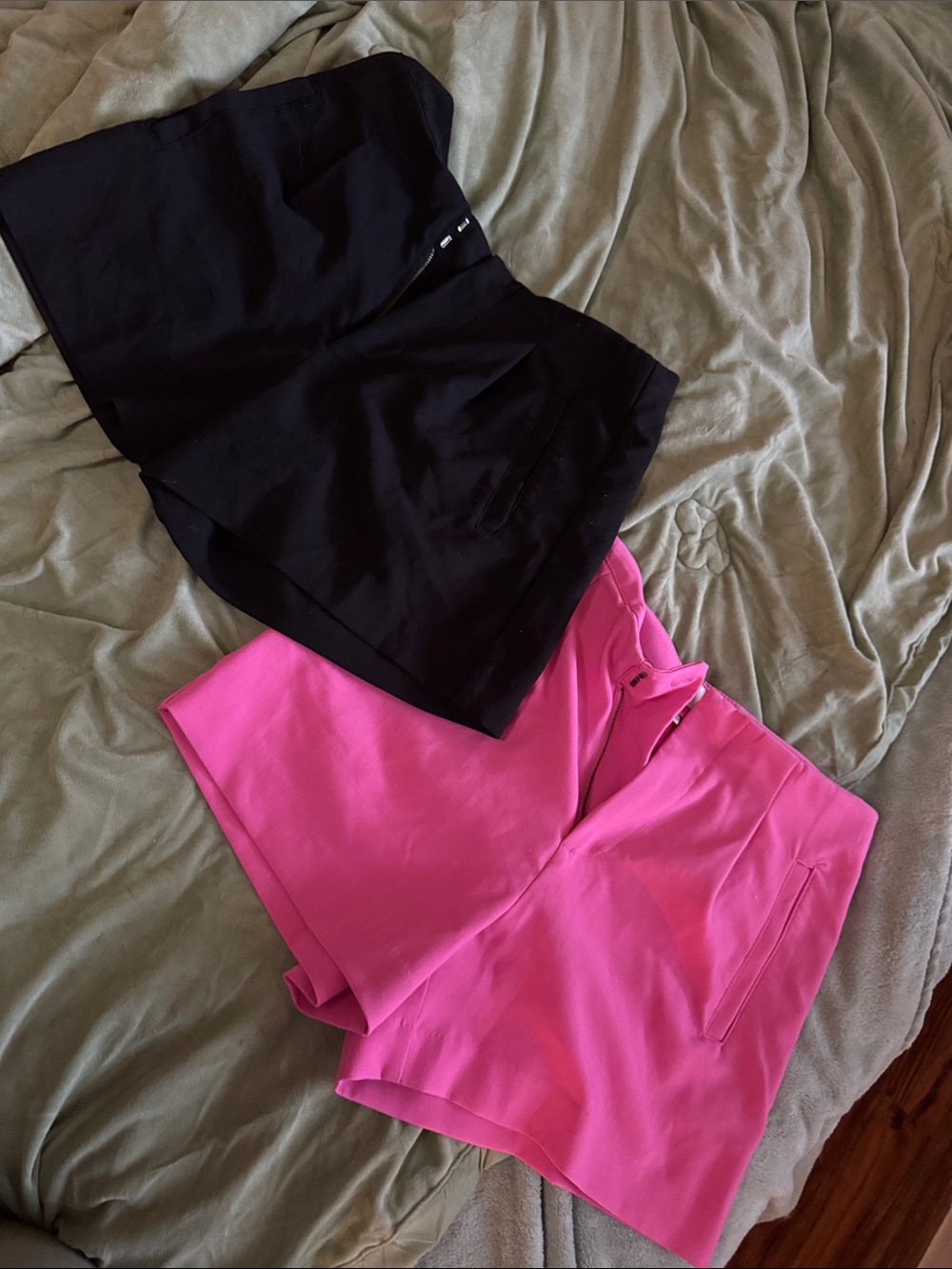 a new day Black and Hot Pink Women’s Shorts Duo